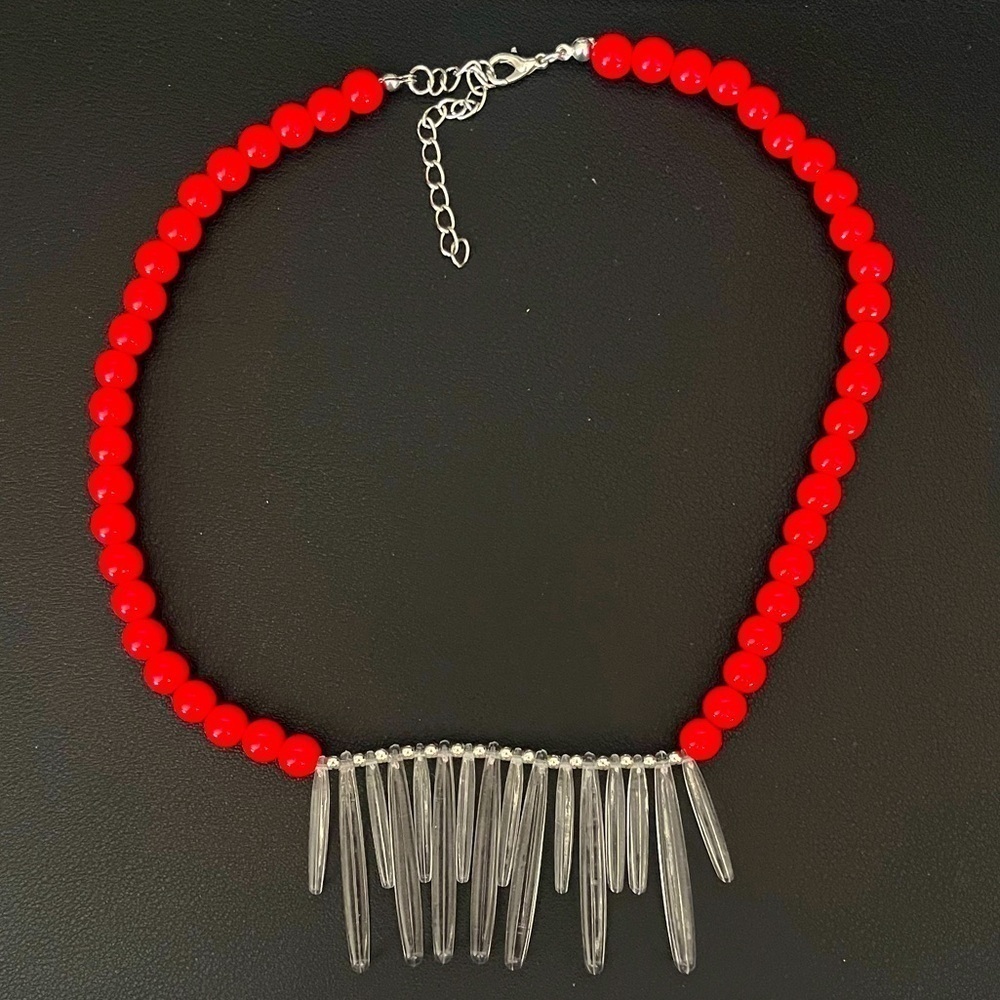 Funky Red Necklace